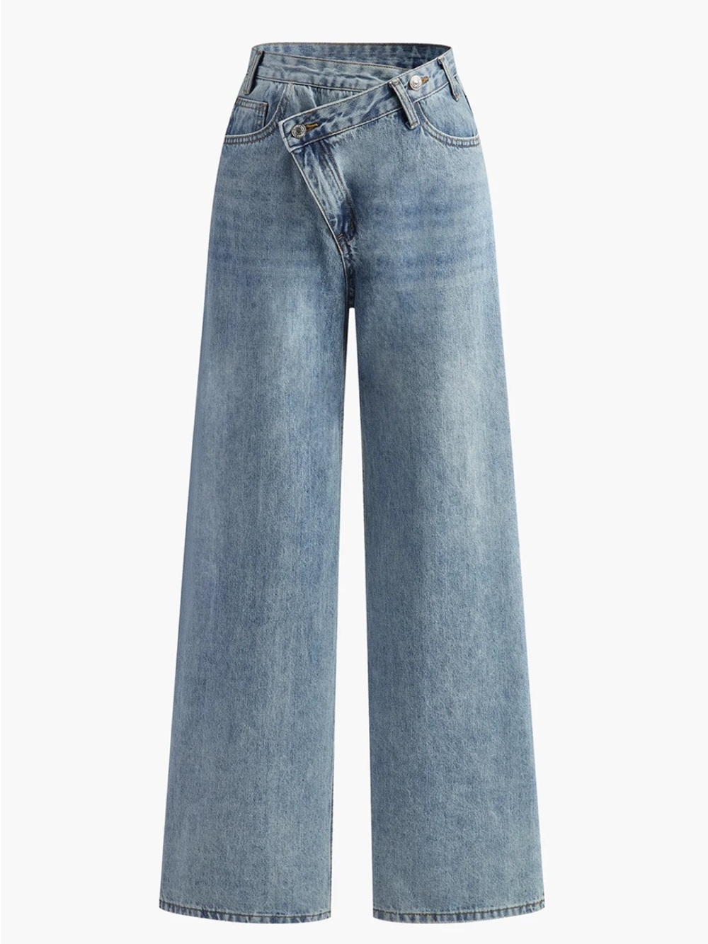 Commense Light Blue Wide-Leg Women’s Jeans XL